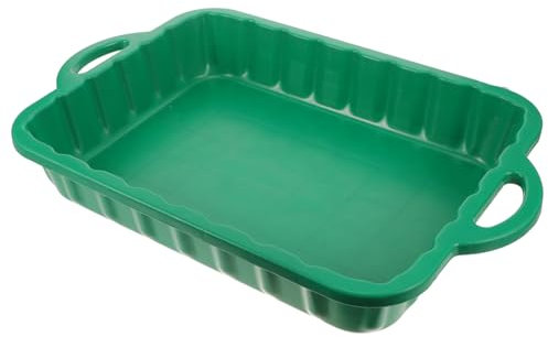 Hemobllo Bandeja De Drenaje Grande De Plástico Reforzado para Automotor, Cubeta Multifuncional para Mantenimiento y Cambio De Aceite, Herramienta Resistente para Taller y Limpieza De Piezas