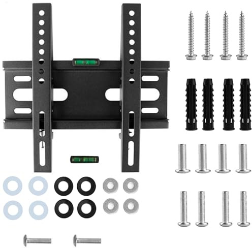 TV Wall Mount – Tilt for 14-42 LED/LCD Flat Screen TVs – Heavy-Duty Steel Bracket, Adjustable Viewing Angle, Space-Saving Design – Easy Installation, Secure Support