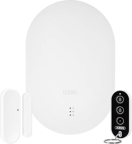 ABUS Smartvest Pro Wireless Alarm System - Starter Set, App Control | Includes alarm panel, opening detector, remote control & indoor siren - push notifications, no subscription required