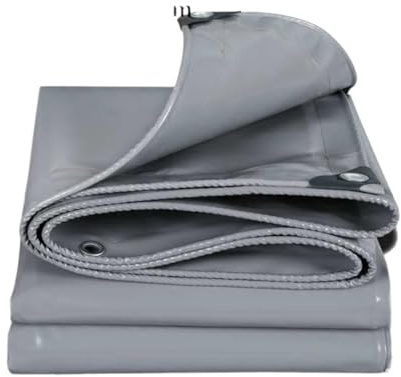 Telone impermeabile resistente, 4 x 4 m, versatile telone Oxford antipioggia per uso esterno, resistente tettoia per camion e tenda da sole, include nastro di riparazione per una protezione di lunga