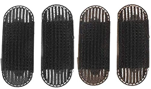 Lot de 4 pinces à cheveux Bangs Mat avec base éponge pour volume - Légères et volumineuses, idéales pour les mariages, les fêtes et le quotidien (2 couleurs)