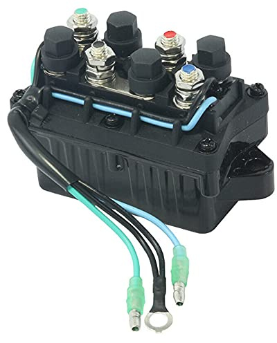 HUVNEXA 12 V 120 A 3-poliges Tilt-Trimmrelais for Außenborder, for YAMAHA, wasserdichter Ersatz for Motorleistung von Außenbordern for Boote 6H1-81950-00 Bootsstromverteilungsrelais