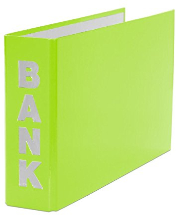 10x Bankordner / 140x250mm / für Kontoauszüge / Farbe: hellgrün
