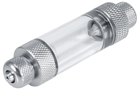 CO2 Blasenzähler CO2 Druckminderer Regulator Luftpumpenzubehör für Aquarium Aquaristik zum Ermitteln der Menge an CO2 Zugabe (Doppelkopf)