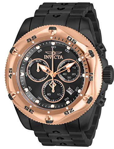 Invicta Pro Diver 31613 Herren Uhr - Wasserdicht - Analog - Quarzuhrwerk - Edelstahl mit schwarzen zifferblat - 51mm