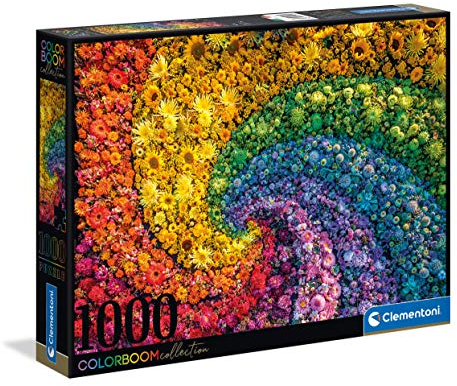 Clementoni 39594 Whirl – Puzzle 1000 Teile, Colorboom Collection, Geschicklichkeitsspiel für die ganze Familie, Erwachsenenpuzzle ab 14 Jahren