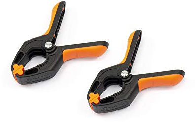 TACTIX Klemmzwingen 80 mm 2er Set Zwinge Federzwinge Einhandzwinge Leimzwinge