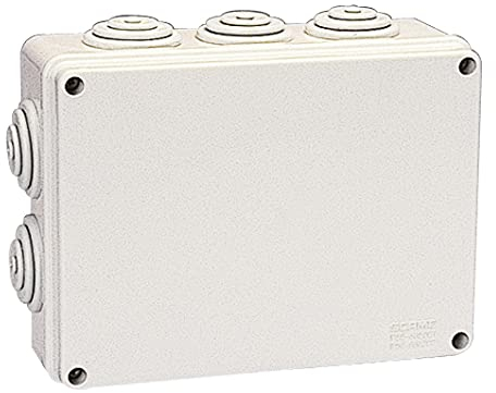 Poly Pool PP0283 Scatola Rettangolare di Derivazione da Parete, da Parete, Dimensioni Interne 190x140x70mm IP55