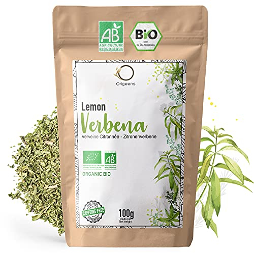 ORIGEENS BIO EISENKRAUT TEE 100gr | Bio Zitronenverbene Blätter, Verdauungs- und Beruhigungstee | Bio Lemon Verbena