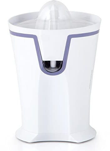 Exprimidor. Potencia 40 W. Extracción de zumo continua. Sirve directamente en el vaso. Rotación bidireccional. 2 Conos de exprimir.