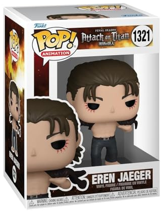 Funko POP! Animation: AoT - Eren Jaeger Jeager - Attack on Titan - Vinylfigur för samlare - Presentidé - Officiell Merchandise - Leksaker för barn & vuxna - Anime Fans - Modellfigur för samlare