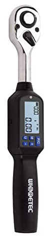 ES3-100AN Llave dinamométrica digital portátil de mano de 1/2 pulgada Pantalla grande con luz de fondo Sonido Alarma LED Medición de picos en tiempo real Cuatro unidades Conmutación Llave