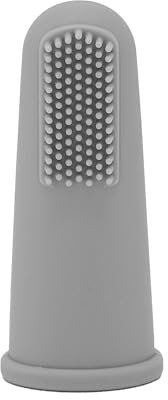 BABYZOCO Baby Fingerzahnbürste, Fingerzahnbürste, Silikon-Bürste für Baby, Hilft Beruhigt und Stimuliert Zahnfleisch, Geeignet für 0-2 Jahre, Unisex, Silikon, Weiß