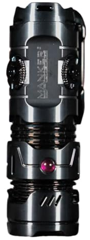 Manker Timeback III Rechargeable Pocket EDC Flashlight,Multiple Ways to Play,4pcs LED Source 2500Lumen，Ti Alloy Black,Cool White 6500K / No Battery