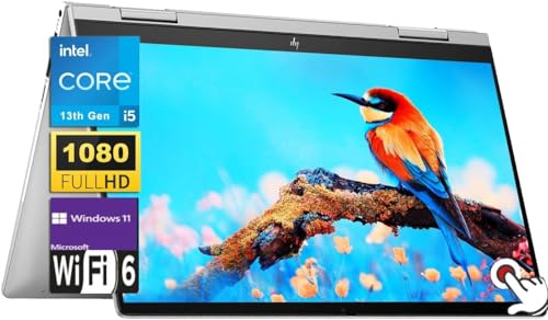 HP Envy x360 - Laptop 2 en 1 con pantalla táctil FHD de 14 pulgadas, procesador Intel Core i5-1335U, 8 GB de RAM 1 TB SSD, Wi-Fi 6E, Bluetooth 5.3, teclado retroiluminado, lector de huellas