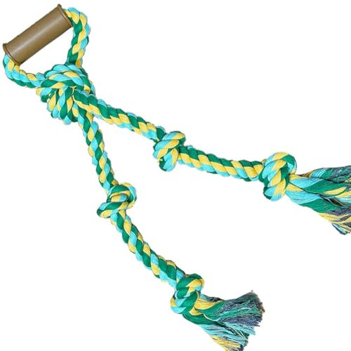 Fejapa Large Dog Rope Toys for Aggressive Chewers Pitbull Tug of War Rope Interactive Heavy Duty Outdoor Medium Large Breed XL Dog Chew Rope Strong Durable Dog Tug Toys Tough Pull Rope with Handle