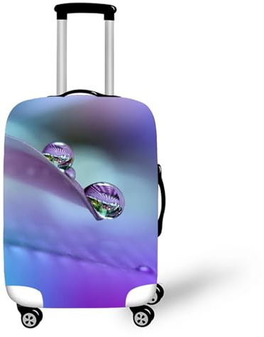 Muiuou Gepäckabdeckungen für Koffer,Schutzhaube für Kofferhülle Reise Waschbare Elastische Suitcase Cover Drucken Kofferschutzhülle,Passend für Kofferschutzbezug (L (26-28 Zoll),Stil 19)