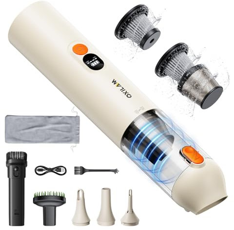 OXILAM Handheld Vacuum Cleaner with Pet Tool, 24000Pa Powerful Car Vacuum Cleaner, 30mins, Handheld Vacuum Cordless Small Vacuum Cleaners for Pet Hair, Car, Home, Office, Kitchen