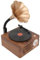 Altoparlante Bluetooth Portatile, Altoparlante per Grammofono Ruotabile Vintage Giradischi Altoparlante Stereo del Lettore Musicale USB per Casa, Ufficio, Albergo, Centri