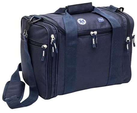 Trousse de premiers secours compacte professionnelle étanche – Sac d'urgence pour la maison, l'extérieur, le camping, la randonnée, les voyages – Kit de sécurité pour fournitures médicales, bleu