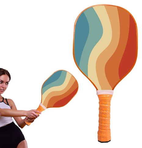 Pagaie in legno per racchetta da squash, attrezzatura per palline in salamoia | Pagaie ergonomiche in legno - Racchette da palla per amici di famiglia, bambini, compleanno, Capodanno, Natale, Pasqua