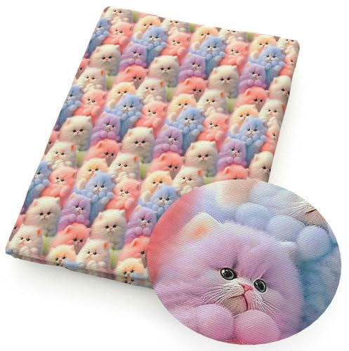 MEIFULLE 50 * 145 cm Patchwork 3D Katze Polyester Baumwolle Stoff Für Tissue Nähen Quilten Stoffe Hand Material