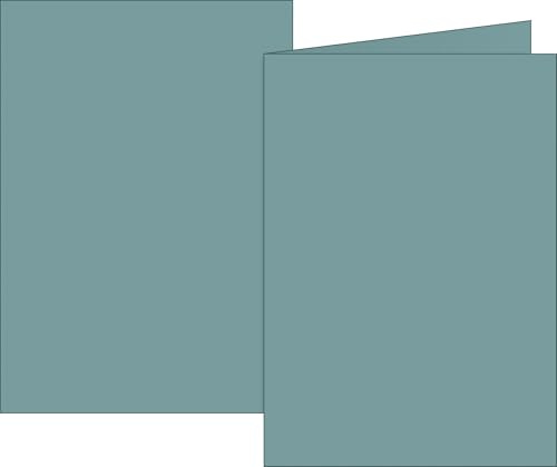 BRUNNEN Klappkarten Universalpapier | B6, 200 g/m², petrol, 10 Stück