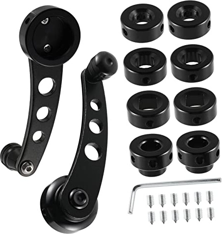 Veemoon Aluminum Car Window Handle Crank Puller for Elderly Replacement Shake Handle for Doors