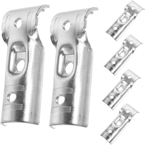 ABOOFAN 6pcs Fence End Rail t Clamps Steel Pipe Clamps for Fence Carbon Steel Pole Easy Installation Accessories