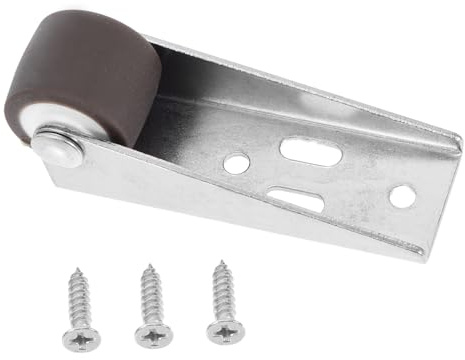 Operitacx Low Profile Side Mount Caster Wheels for Wood Furniture Cabinets Silent Rolling Heavy Duty Door Support Wheels Precision Guided Movement Easy Installation Tpe