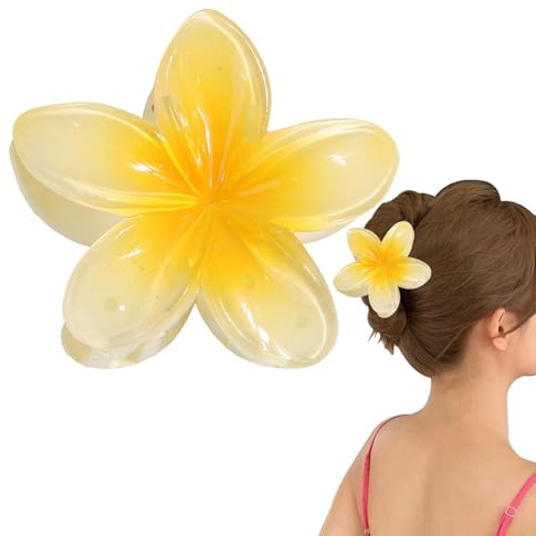 Pinces à fleurs pour cheveux épais, pinces hawaïennes pour les vacances, l'été, la plage, les vacances, accessoires de coiffure pour fille, petite amie, sœur, épouse, fille