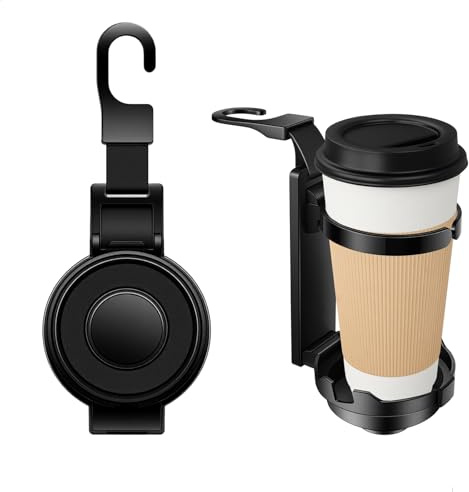 Porte Gobelet Voiture,Porte Gobelet,Organisateur de Voiture,Fonction Crochet et Porte-gobelet, Forte Capacité de Charge, Convient à La Plupart des Modèles de Voitures Disponibles sur Le Marché