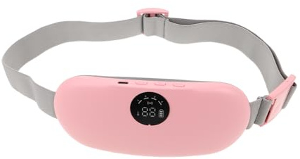 VERDANVERSE Masajeador de Cintura con Calefacción Recargable, Almohadilla Térmica Vientre, Cinturón Calefactable Ajustable de Tela, Alivio de Calambres Menstruales para Abdomen