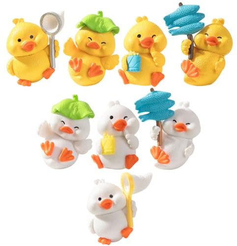 Homoyoyo Mini Figurines de Petits Animaux en Résine 8 Pièces Décoration de Micro Paysage pour Terrarium, Jardin Zen et Maison, Mini Statues Décoratives