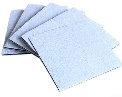 Filtre à récurer en coton pour la protection du moteur, chiffon de nettoyage double couche pour matériau de rechange HEPA, tampon filtrant blanc de 15 cm, accessoires d'aspirateur ménagers
