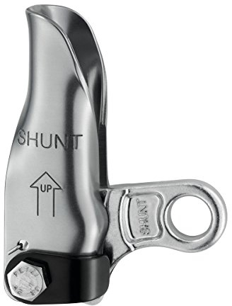 Petzl Rücksicherungssystem zum Abseilen shunt rappel back up device, silber, Uni, B03B