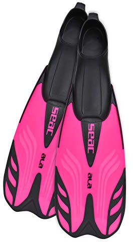 Seac Ala, Pinne da Snorkeling a Scarpetta Chiusa per Adulti e Bambini, dal 28 al 77, rosa, 34/35
