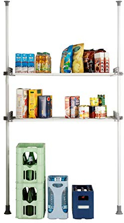 WENKO Teleskop-System Herkules Twin, verstellbares Ordnungssystem