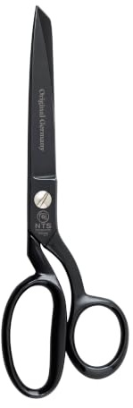 NTS-Solingen Black Edition | Schneiderschere | Stoffschere | Schere aus Karbonstahl | Schwarz Brüniert | Super Scharf | Hergestellt in Solingen | 23 cm = 9,0