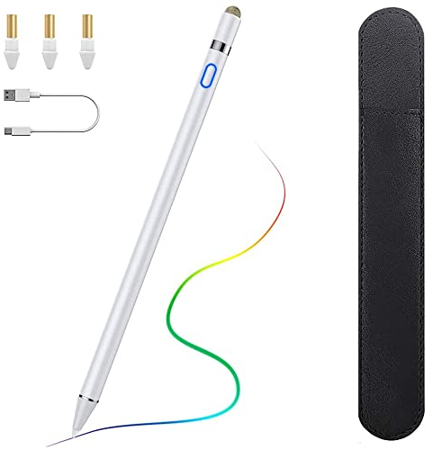 TiMOVO Penna stilo per iPad Pencil per iPad di 10a/9a/8a/7a/6a generazione, 20ore di rifiuto del palmo della mano di lavoro Apple Pen per iPad Pro, iPad Air, iPad Mini 2018-2024, matita per iPad di