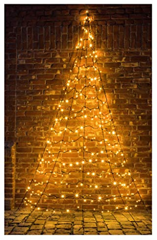 Star-Max Galaxy LED Tannenbaum zur Wandbefestigung 300cm mit 260 warmweißen LED