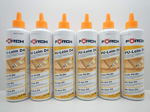 FÖRCH LEIM HOLZLEIM PU D4 LÖSEMITTELFREI REAKTIONSKLEBSTOFF HOLZ MDF 500g (6)