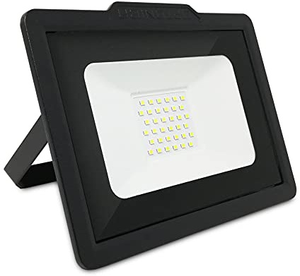 Faretto LED da Esterno 30W, fari di sicurezza, lampada proiettore luce potente e luminosa, faro nero Impermeabile IP65 Foodlight per giardino cortile (Bianco Naturale)