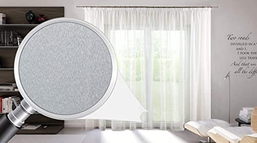 Sun World Gardinen nach Maß „Dreher Sable„, Gardine, Vorhang nach Maß, Vorhänge, auf Maß, Maßanfertigung (160cm Höhe x 400cm Breite)