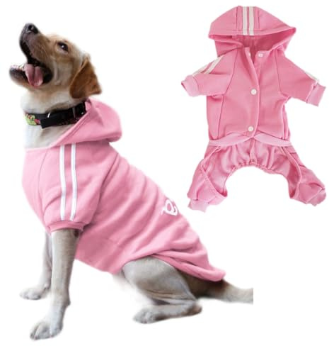 Hunde Hoodies 4 Beine Overall Hundekleidung Pullover Warmes Sweatshirt Baumwolljacke Trainingsanzug für Kleinen Hund Mittlerer Hund Großer Hund Katze