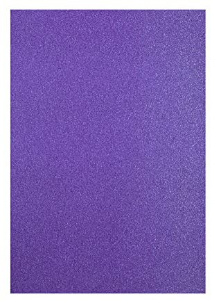 Florence Papier Pailleté Violet - A4 - 5 - 350 g/m² - Papier Cartonné à Paillettes pour Loisirs Créatifs, Scrapbooking et Cartes de Vœux