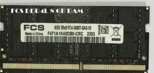 FCS DDR4 8GB Laptop RAM, 16 GB (2 X 8 GB) Laptop RAM 2400MHz PC4-2400T-SA0-10.35V/1.5V Notebook Computer, Laptop Memory Upgrade Module(BLACK, GREEN) (FCS DDR4 RAM 16 GB (2X8 GB) LAPTOP)