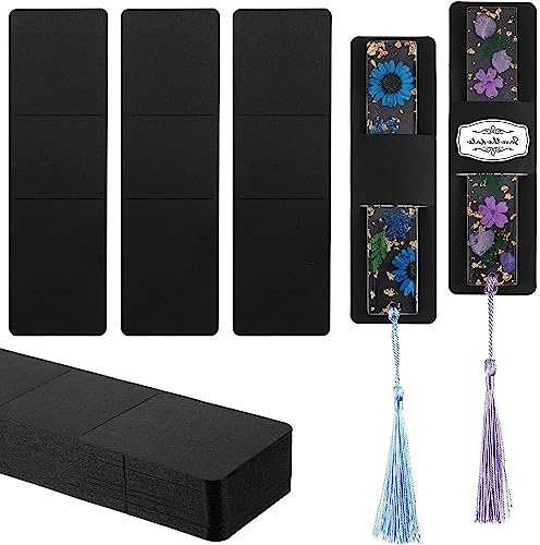 Uposao 50 Stück Blanko Kraftpapier Lesezeichen Set DIY Blanko Handwerk Lesezeichen Für Malerei Bastelprojekte Festival Geschenk Dekoration