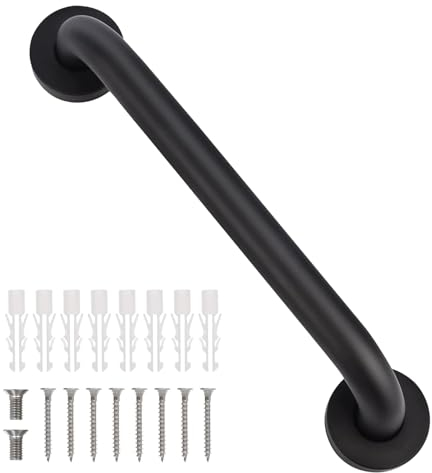Poignée d'appui antidérapante en acier inoxydable 30,5 cm - Barre Appui, Poignée de sécurité pour salle de bain - Poignée de baignoire pour personnes âgées et enfants