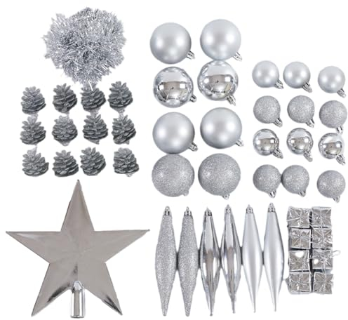 Weihnachten Tannenzapfen Kugeln | Tannenzapfen Kugel Ornamente Set - Dekorative Weihnachten Tannenzapfen bruchsichere Kugeln für Draußen Innen Baum Urlaub Rurunklee